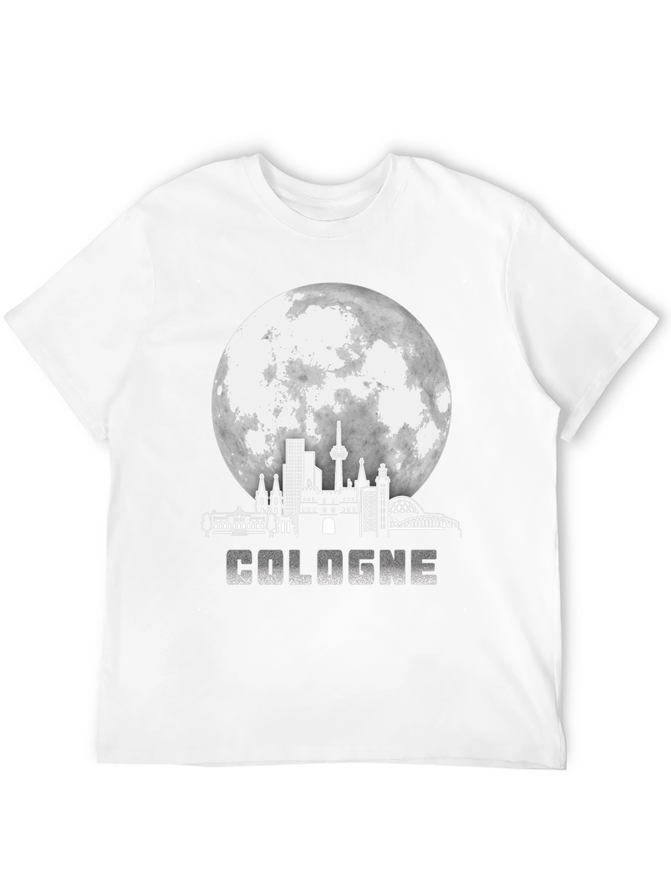 Cologne Germany Skyline Black Graphic T-Shirt