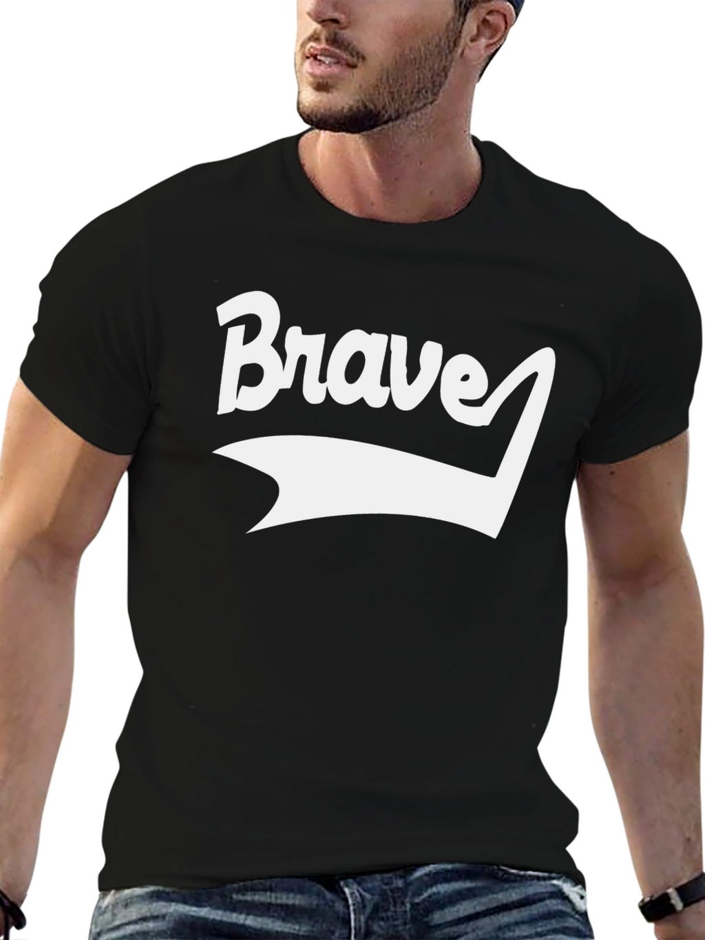 Brave Graphic Tee - Classic Black T-Shirt