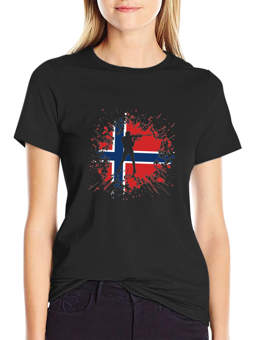 Norway Biathlon T-Shirt - Nordic Skiing Tee