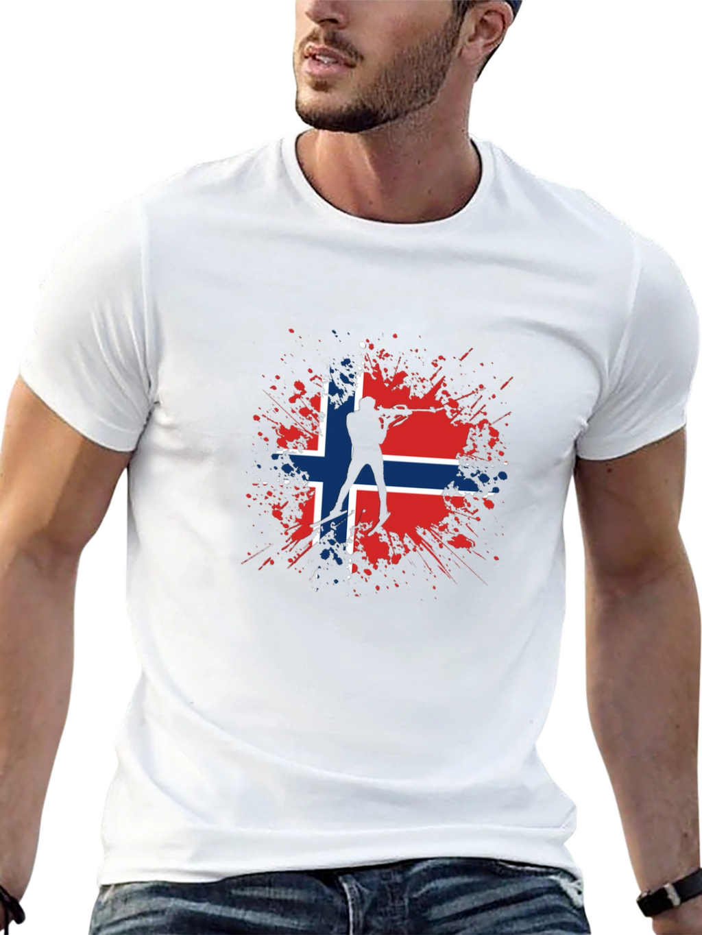 Norway Biathlon T-Shirt - Nordic Skiing Tee