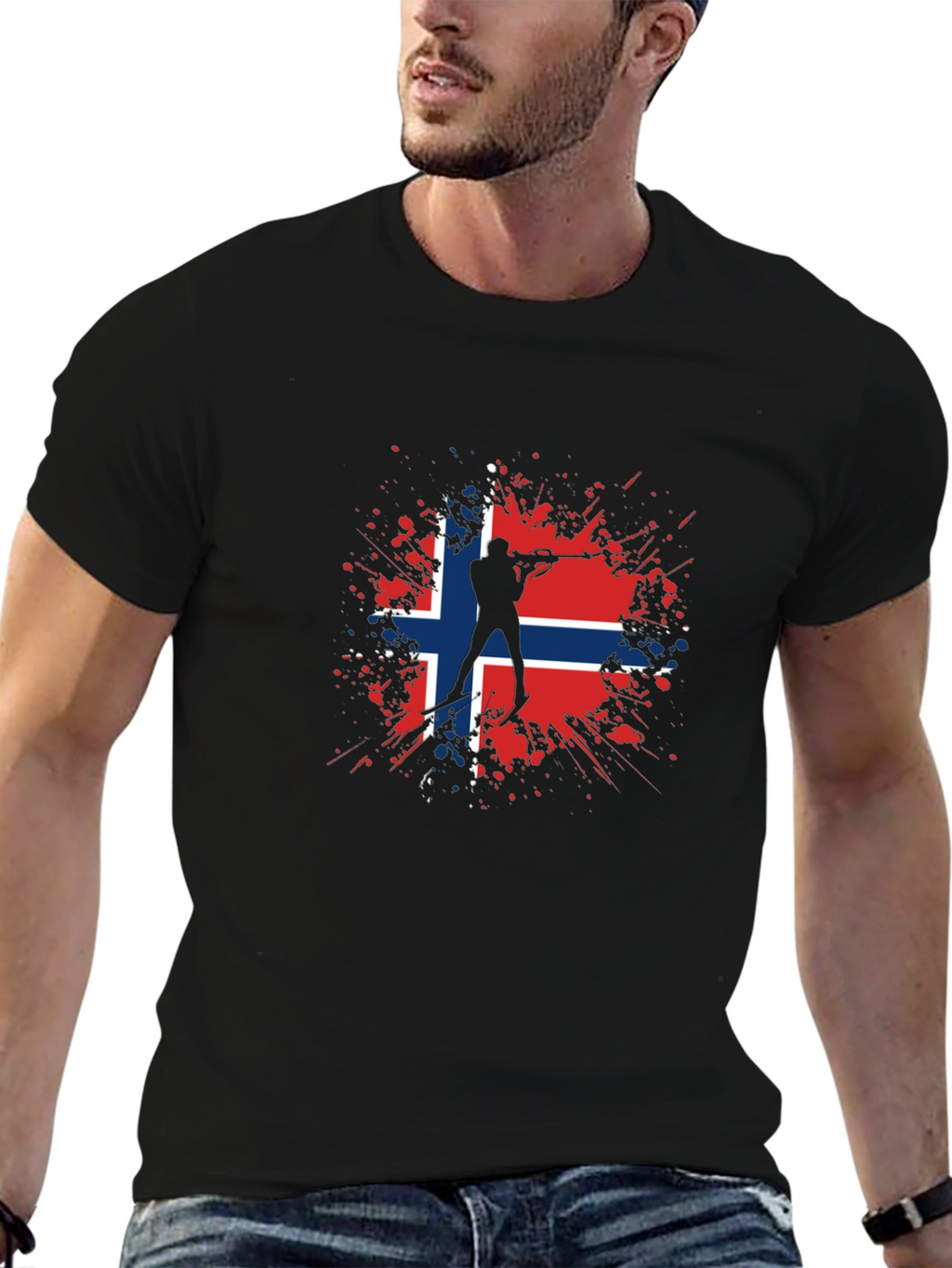 Norway Biathlon T-Shirt - Nordic Skiing Tee