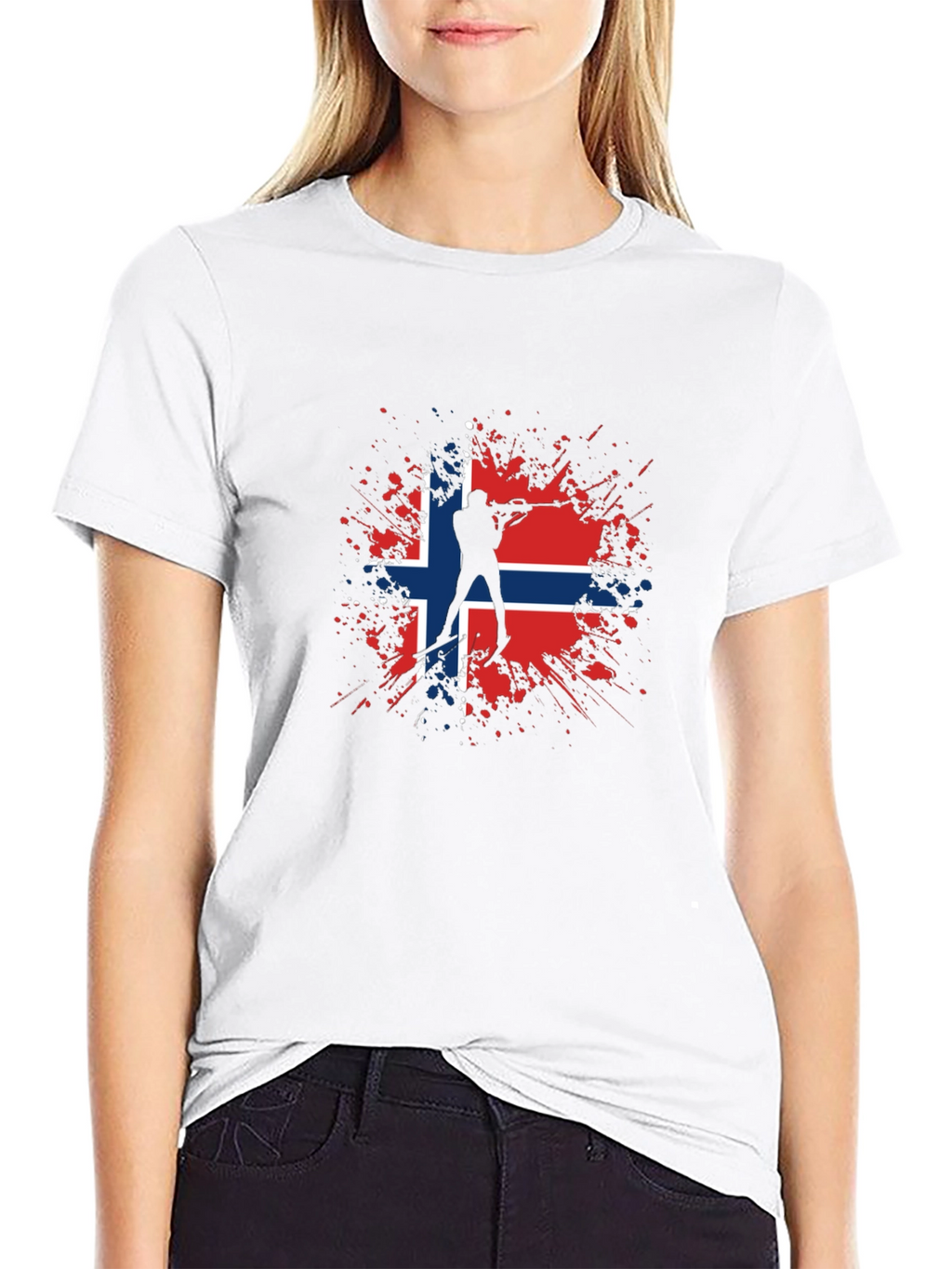 Norway Biathlon T-Shirt - Nordic Skiing Tee