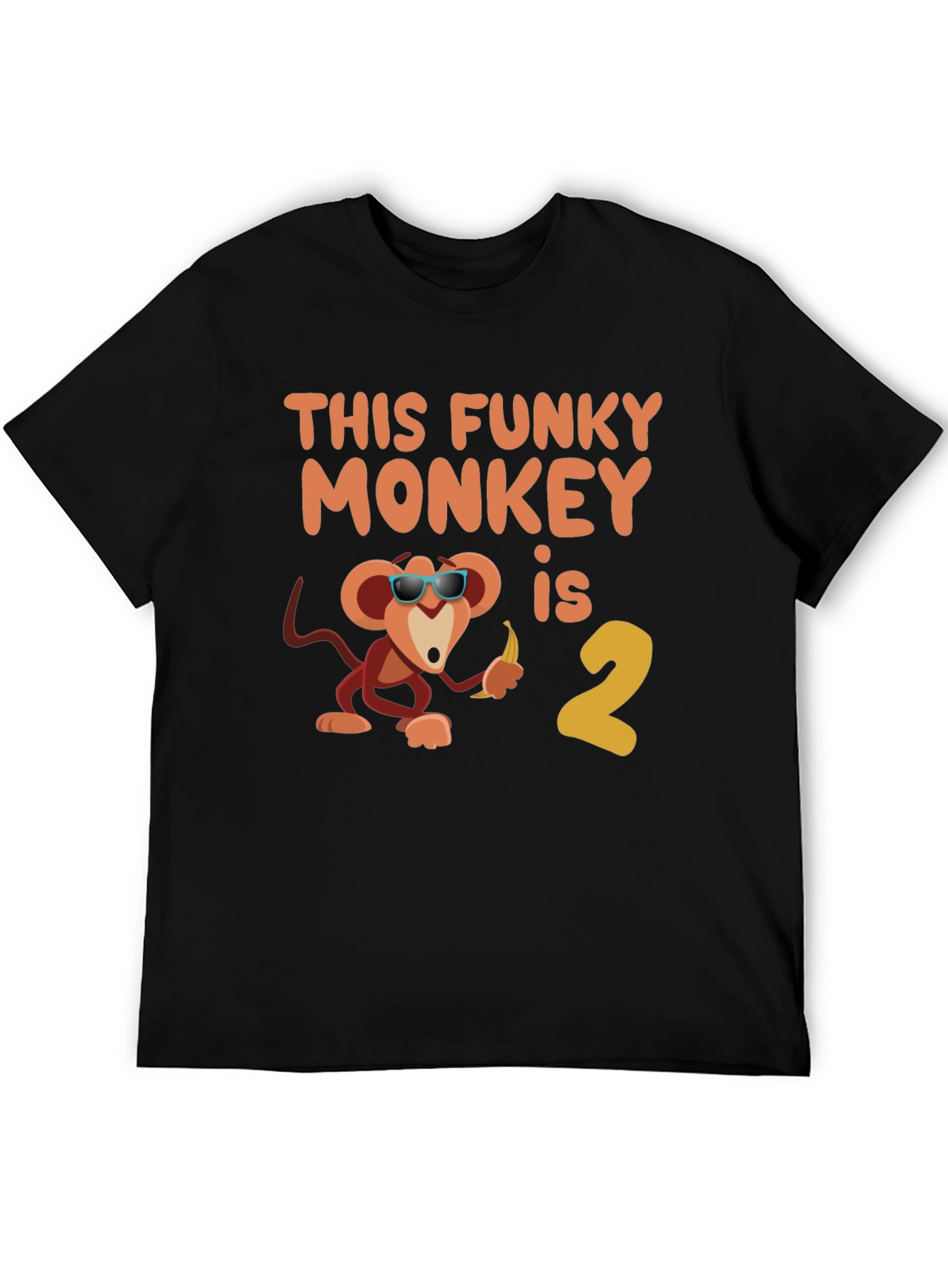 Funky Monkey Birthday T-Shirt - Second Birthday Party