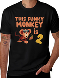 Funky Monkey Birthday T-Shirt - Second Birthday Party
