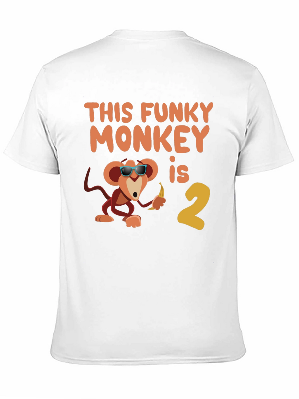 Funky Monkey Birthday T-Shirt - Second Birthday Party