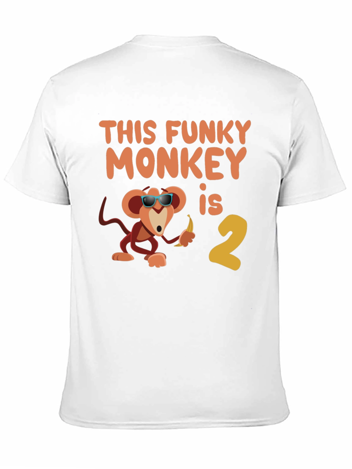 Funky Monkey Birthday T-Shirt - Second Birthday Party