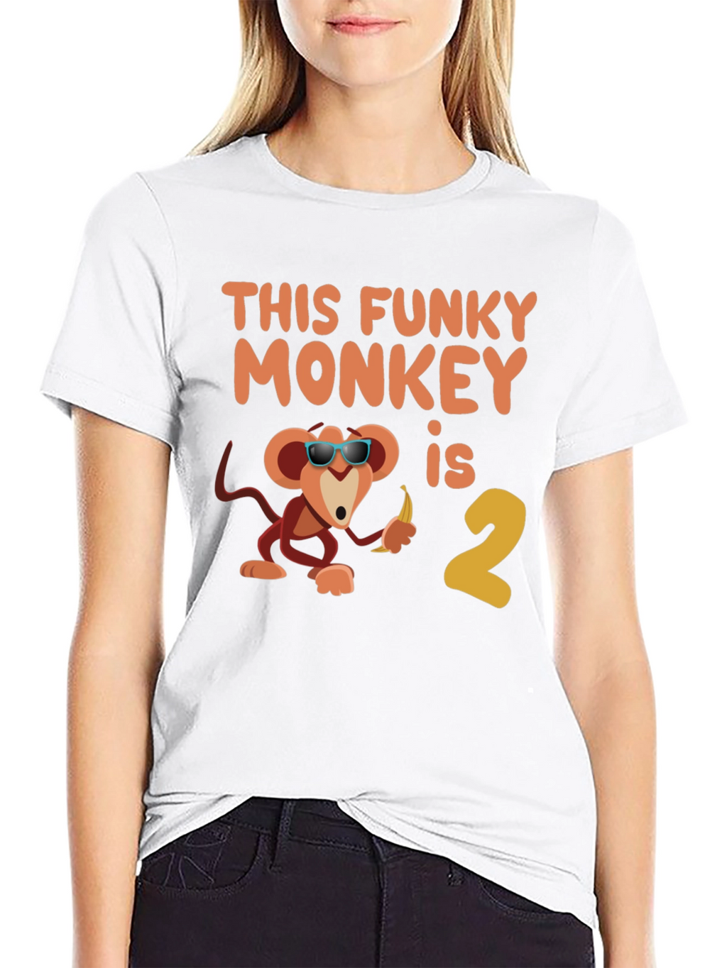 Funky Monkey Birthday T-Shirt - Second Birthday Party