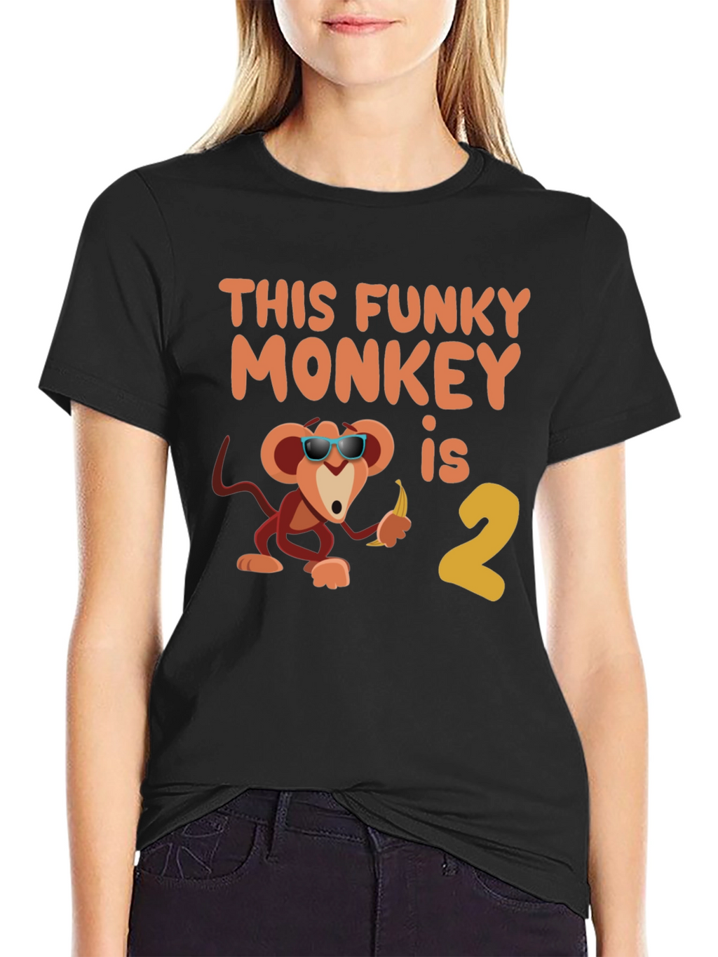 Funky Monkey Birthday T-Shirt - Second Birthday Party