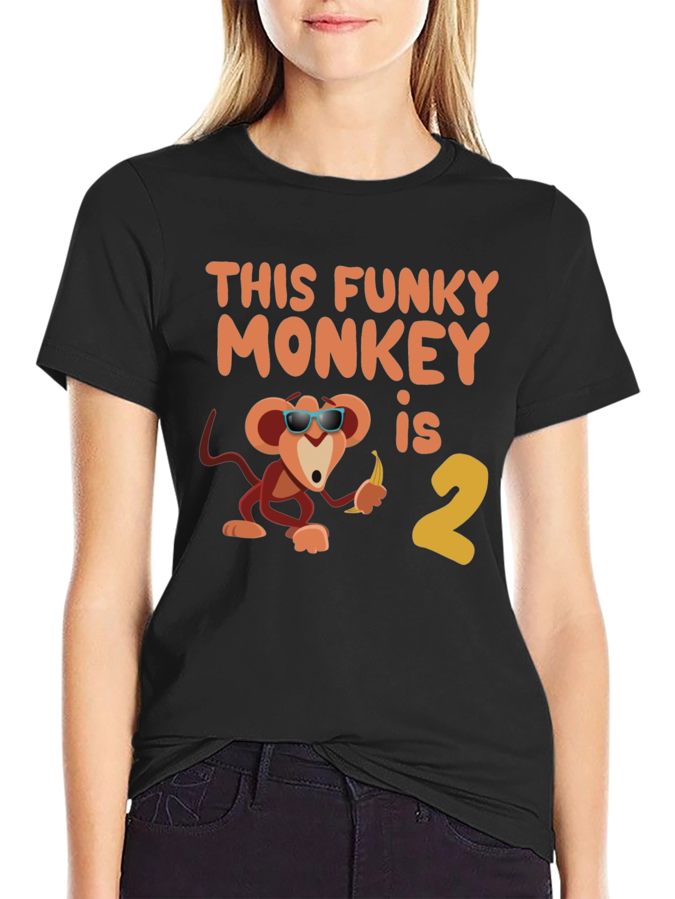 Funky Monkey Birthday T-Shirt - Second Birthday Party