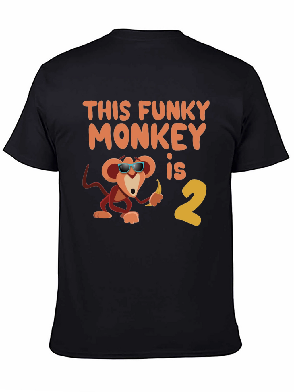 Funky Monkey Birthday T-Shirt - Second Birthday Party