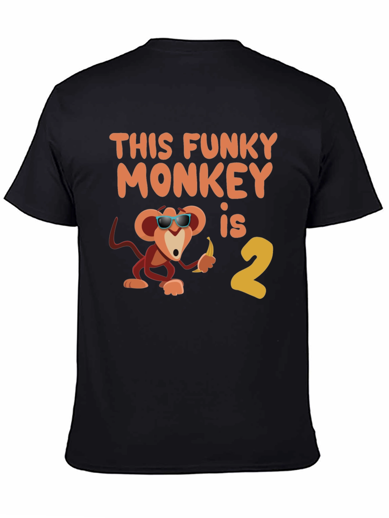 Funky Monkey Birthday T-Shirt - Second Birthday Party