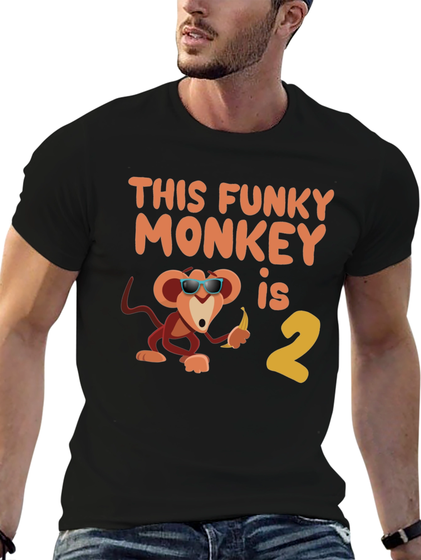 Funky Monkey Birthday T-Shirt - Second Birthday Party