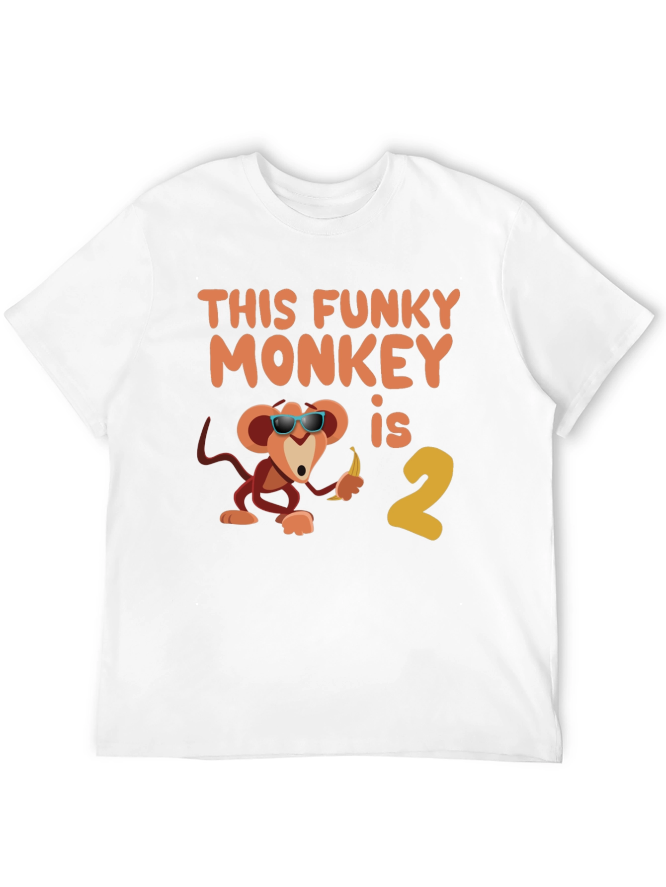 Funky Monkey Birthday T-Shirt - Second Birthday Party
