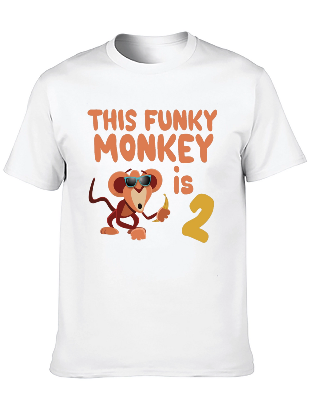 Funky Monkey Birthday T-Shirt - Second Birthday Party
