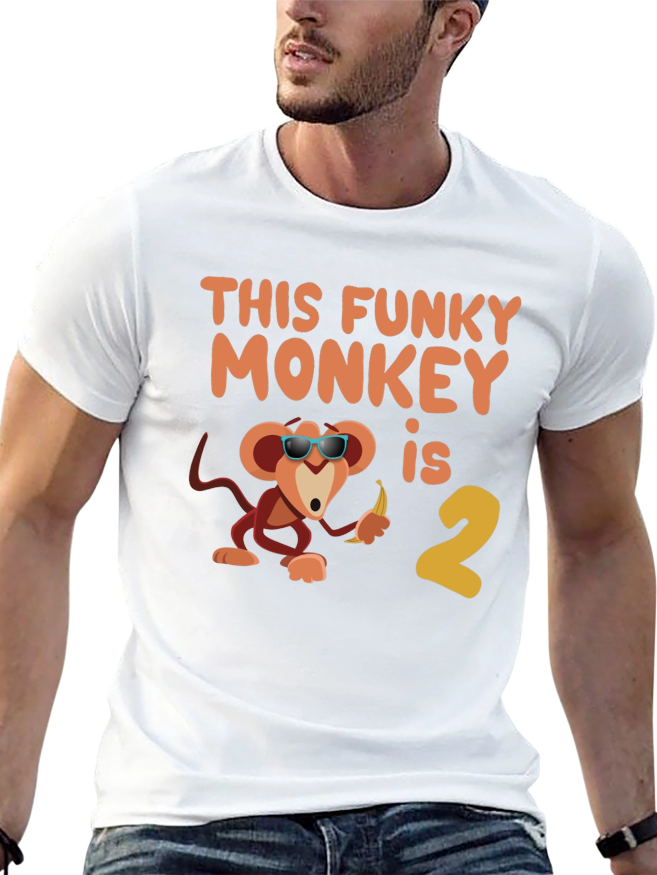 Funky Monkey Birthday T-Shirt - Second Birthday Party