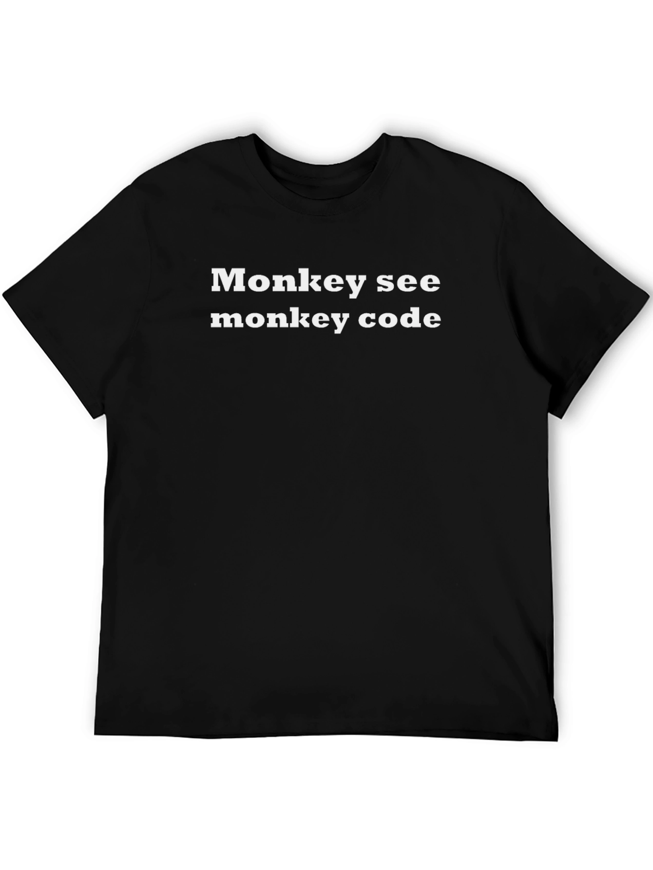 Monkey See Monkey Code Graphic T-Shirt