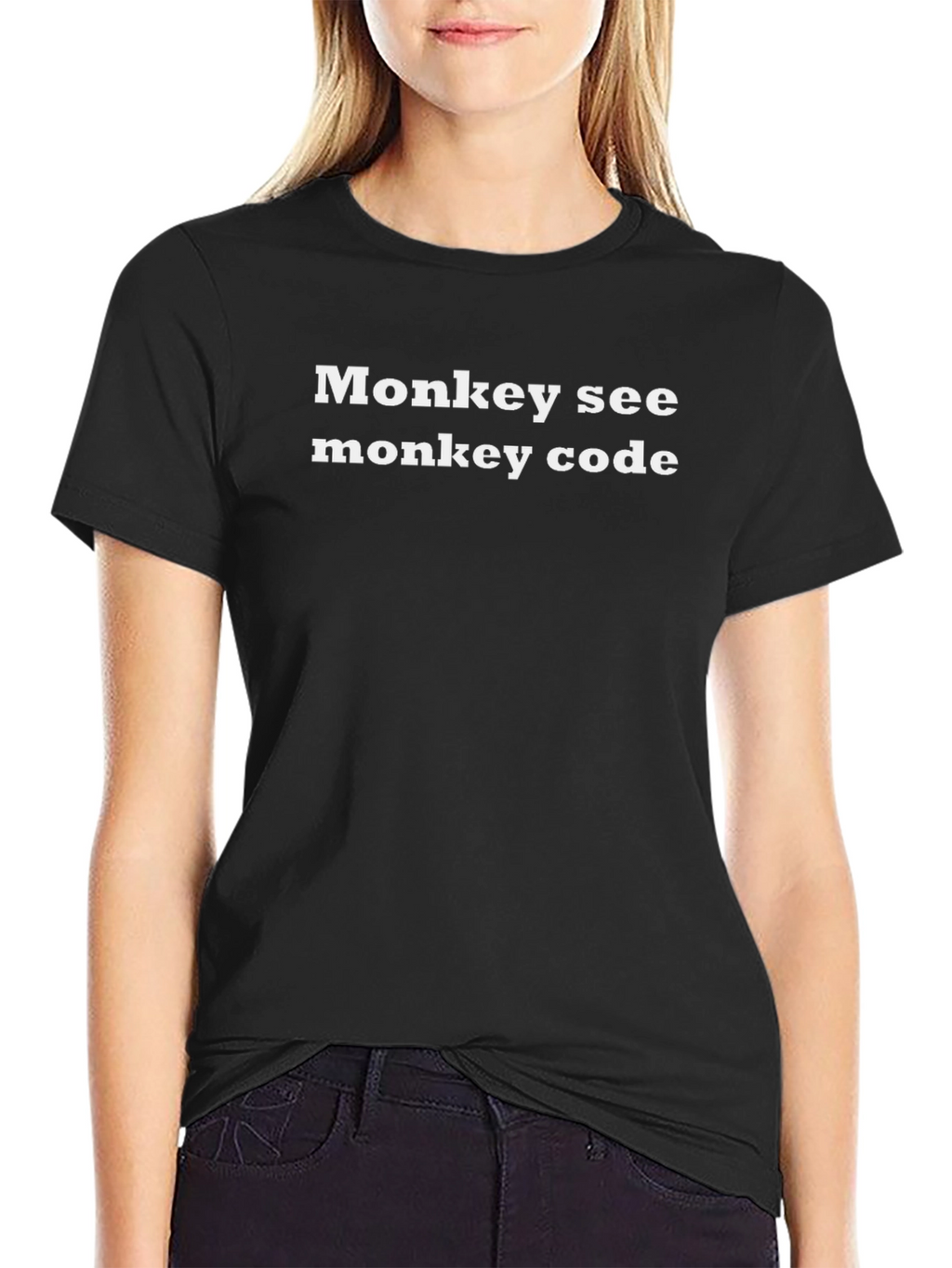Monkey See Monkey Code Graphic T-Shirt