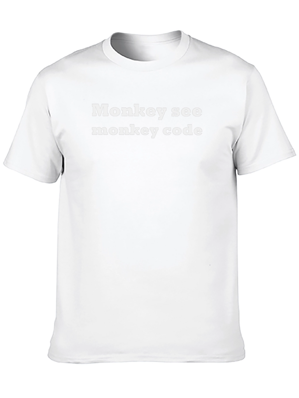 Monkey See Monkey Code Graphic T-Shirt