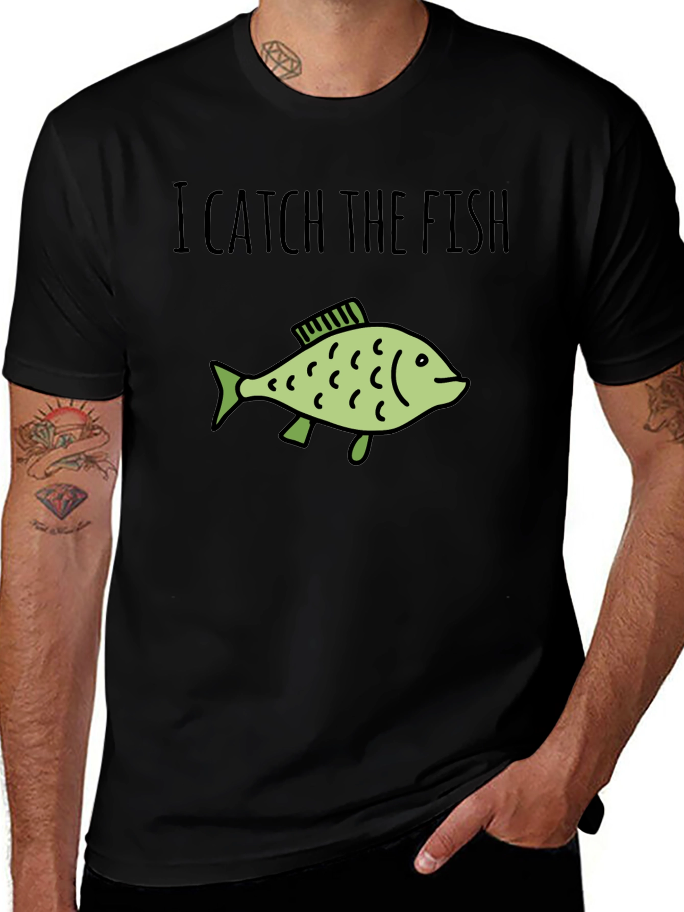 I Catch The Fish Graphic T-Shirt