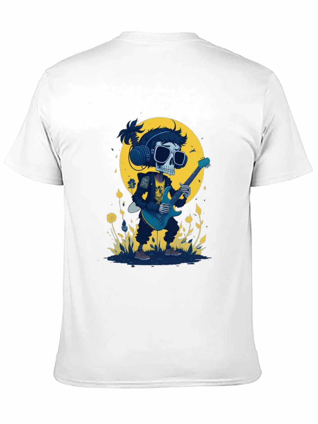 Skull Guitarist Black T-Shirt