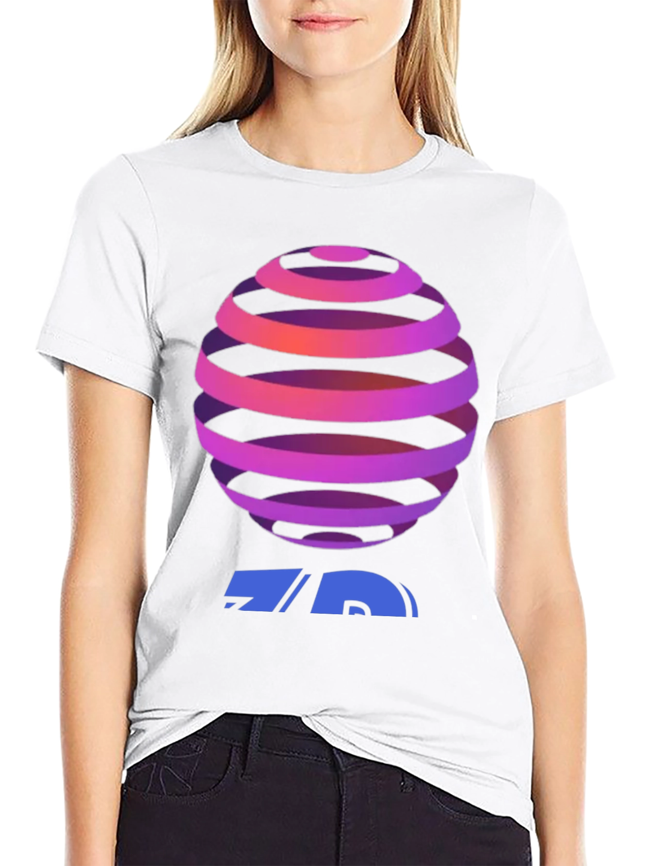Geometric Sphere Graphic T-Shirt