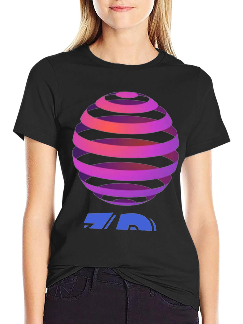 Geometric Sphere Graphic T-Shirt
