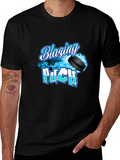 Blazing Puck Hockey Graphic T-Shirt