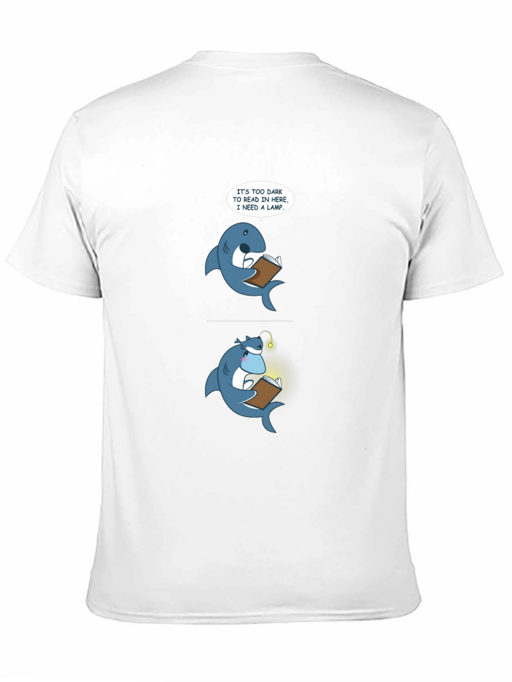 Funny Shark Reading T-Shirt