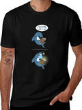 Funny Shark Reading T-Shirt