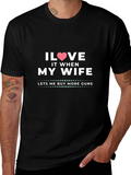 I Heart My Wife Funny Gun Lover T-Shirt