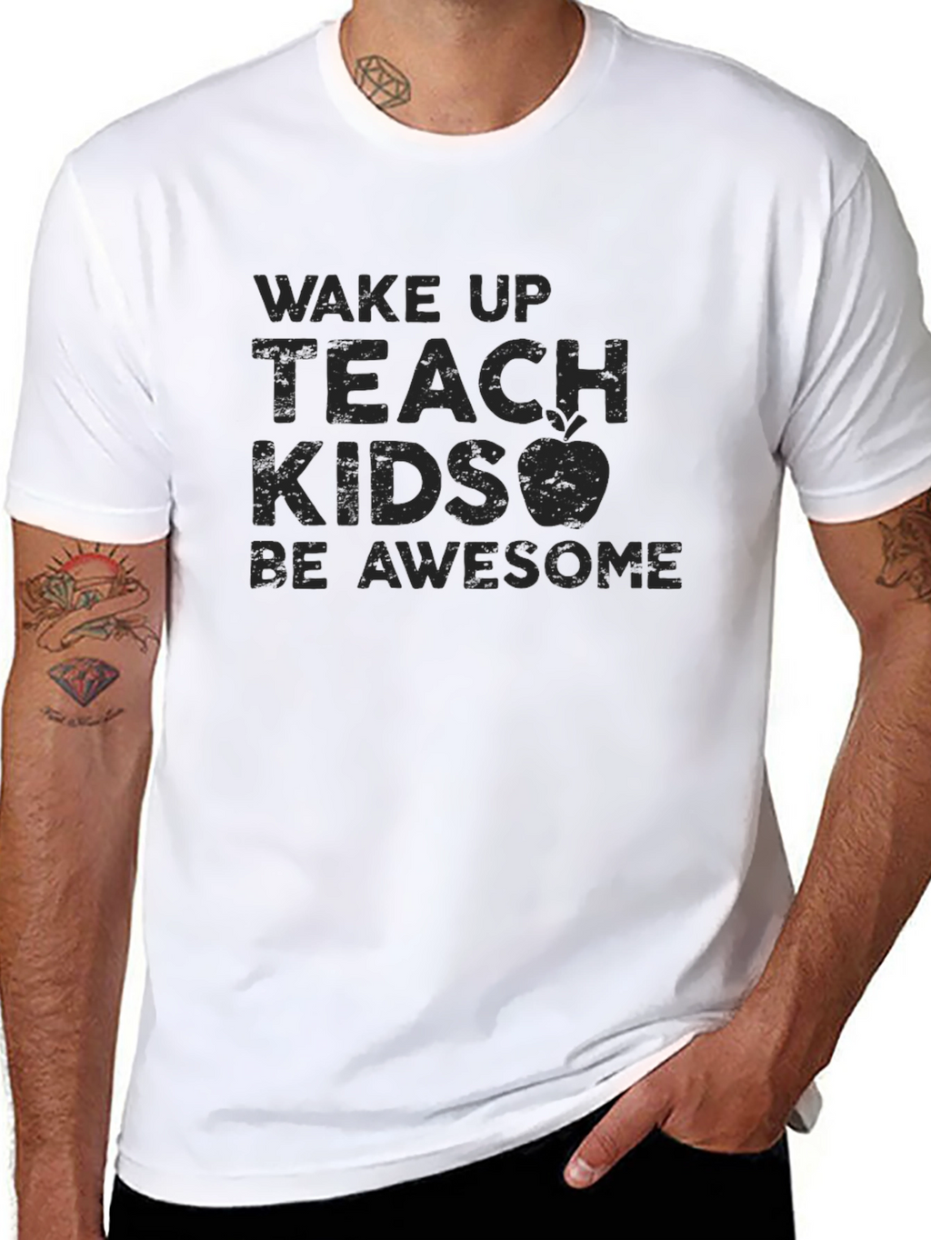Wake Up Teach Kids Be Awesome T-Shirt