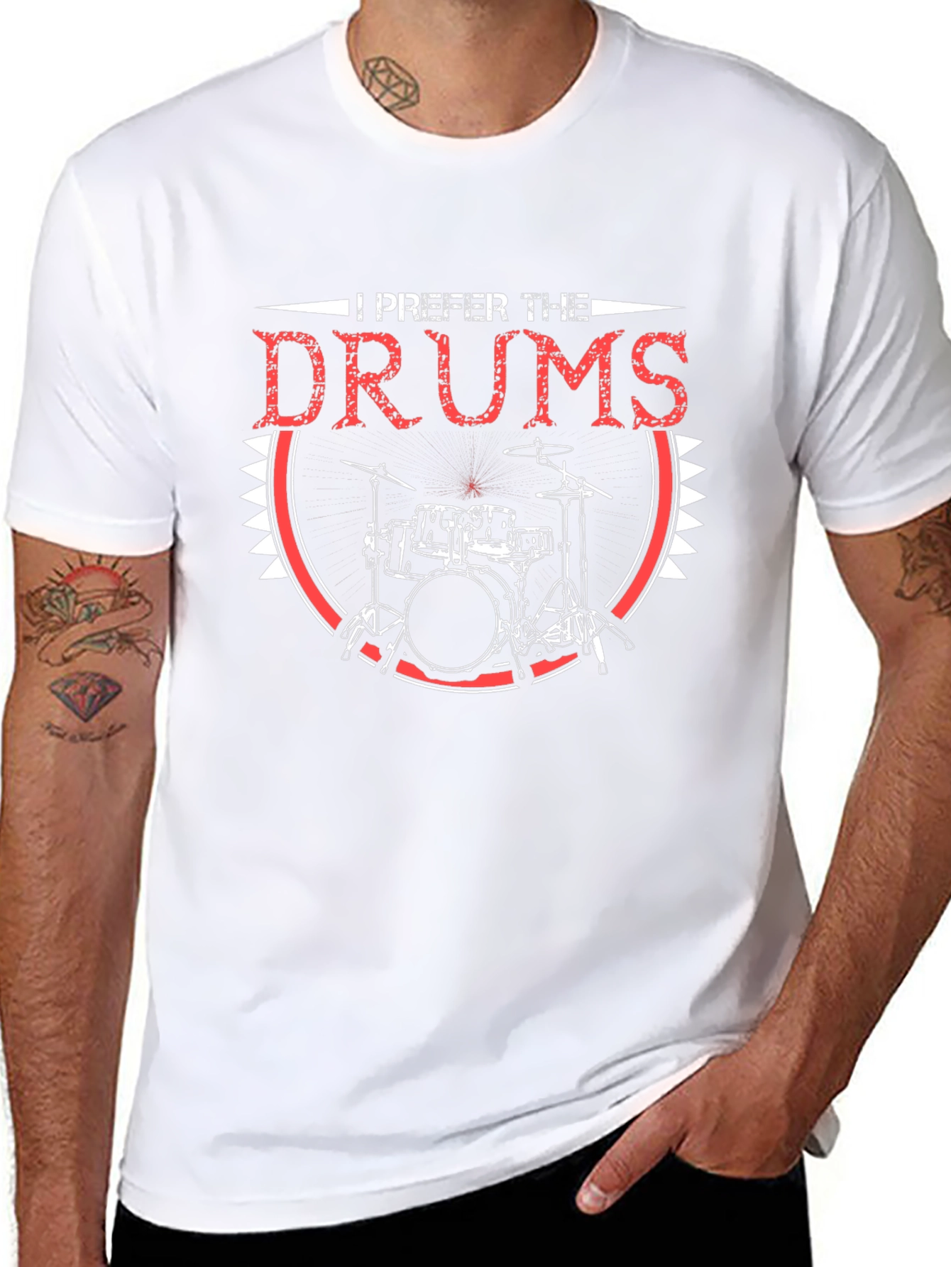 I Prefer the Drums T-Shirt - Musician Apparel