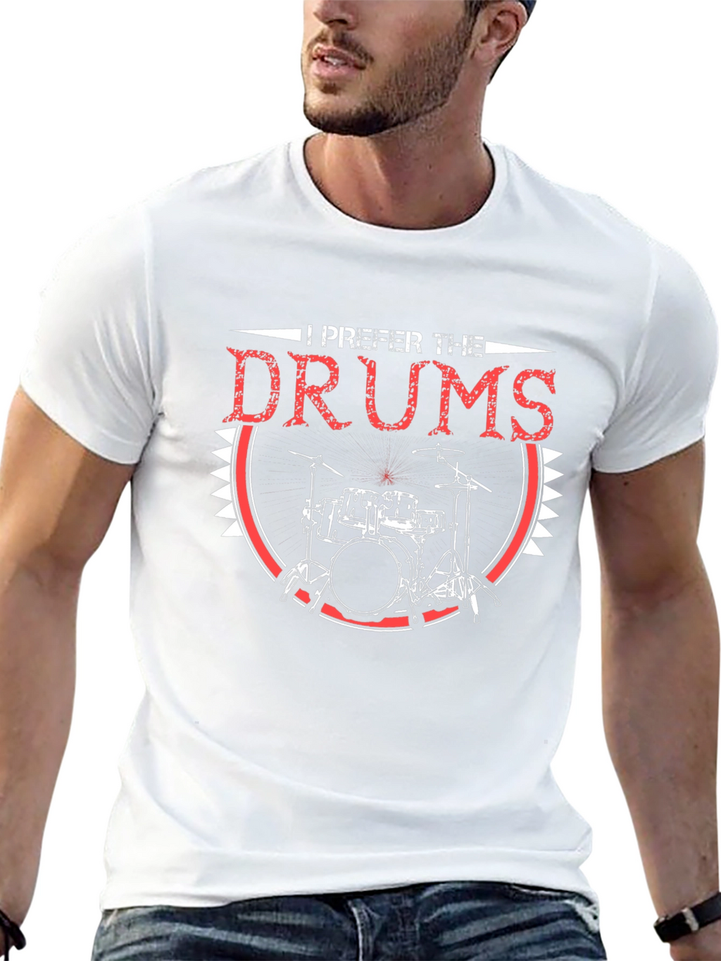 I Prefer the Drums T-Shirt - Musician Apparel
