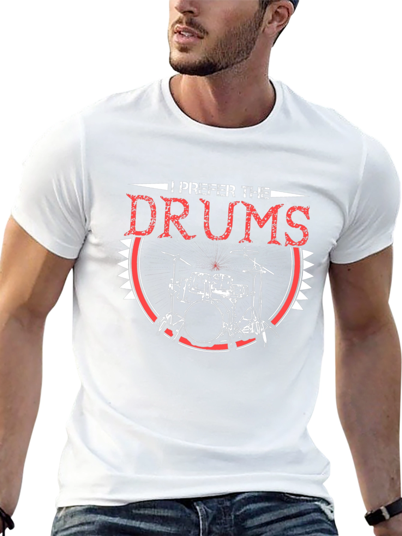 I Prefer the Drums T-Shirt - Musician Apparel