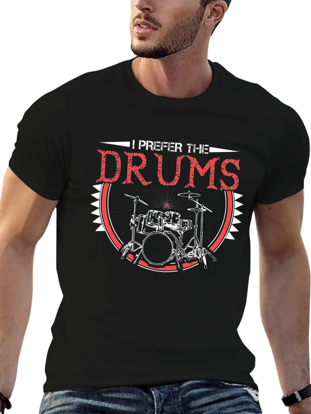 I Prefer the Drums T-Shirt - Musician Apparel