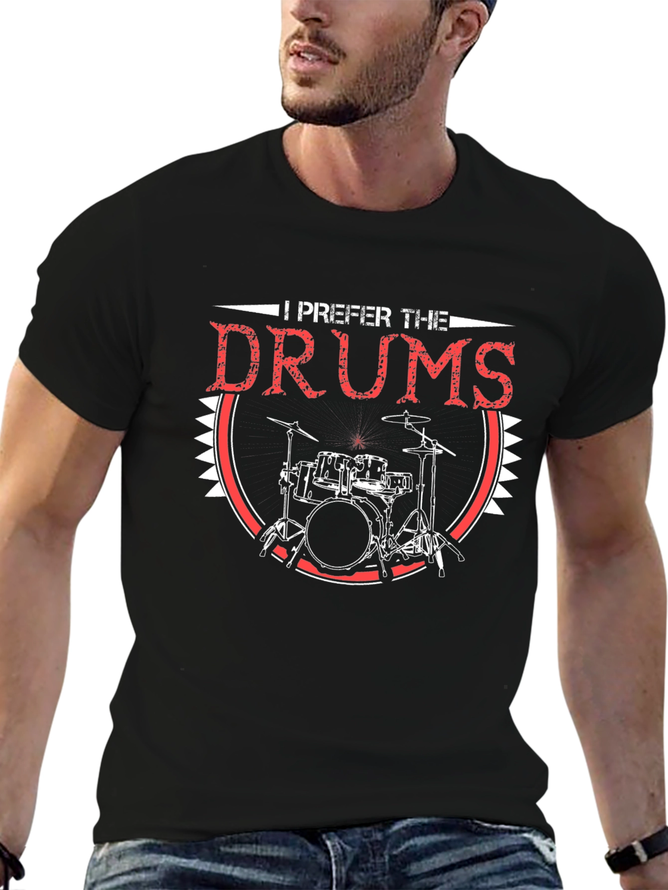 I Prefer the Drums T-Shirt - Musician Apparel