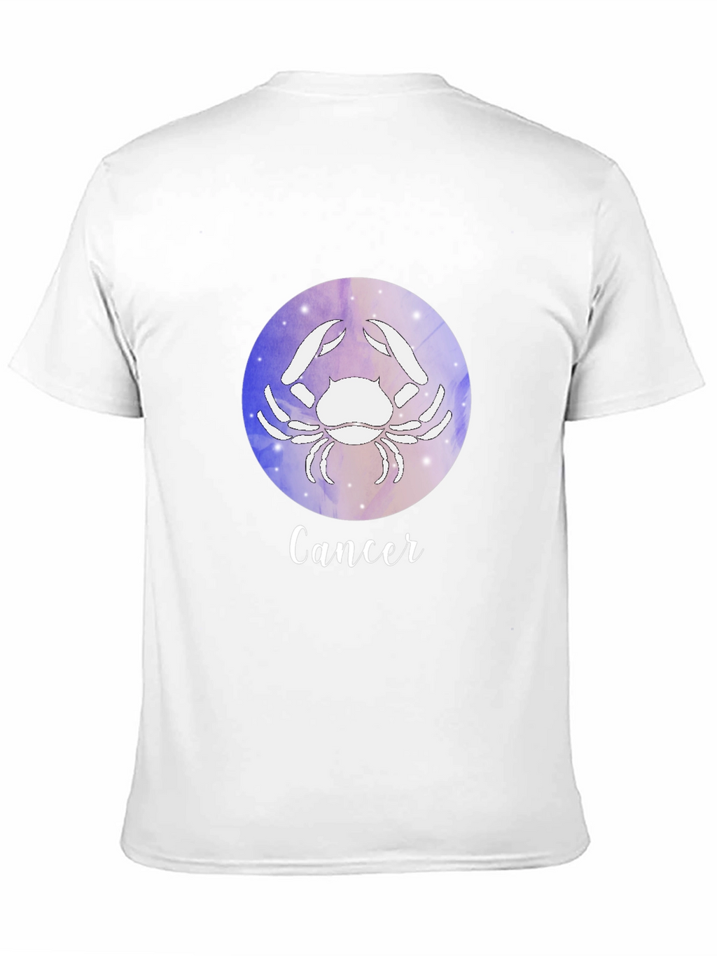 Cancer Zodiac Graphic Tee - Black