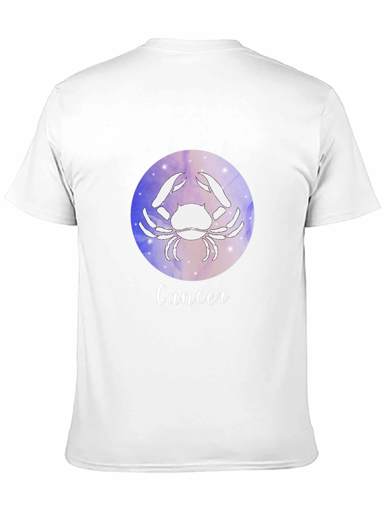 Cancer Zodiac Graphic Tee - Black
