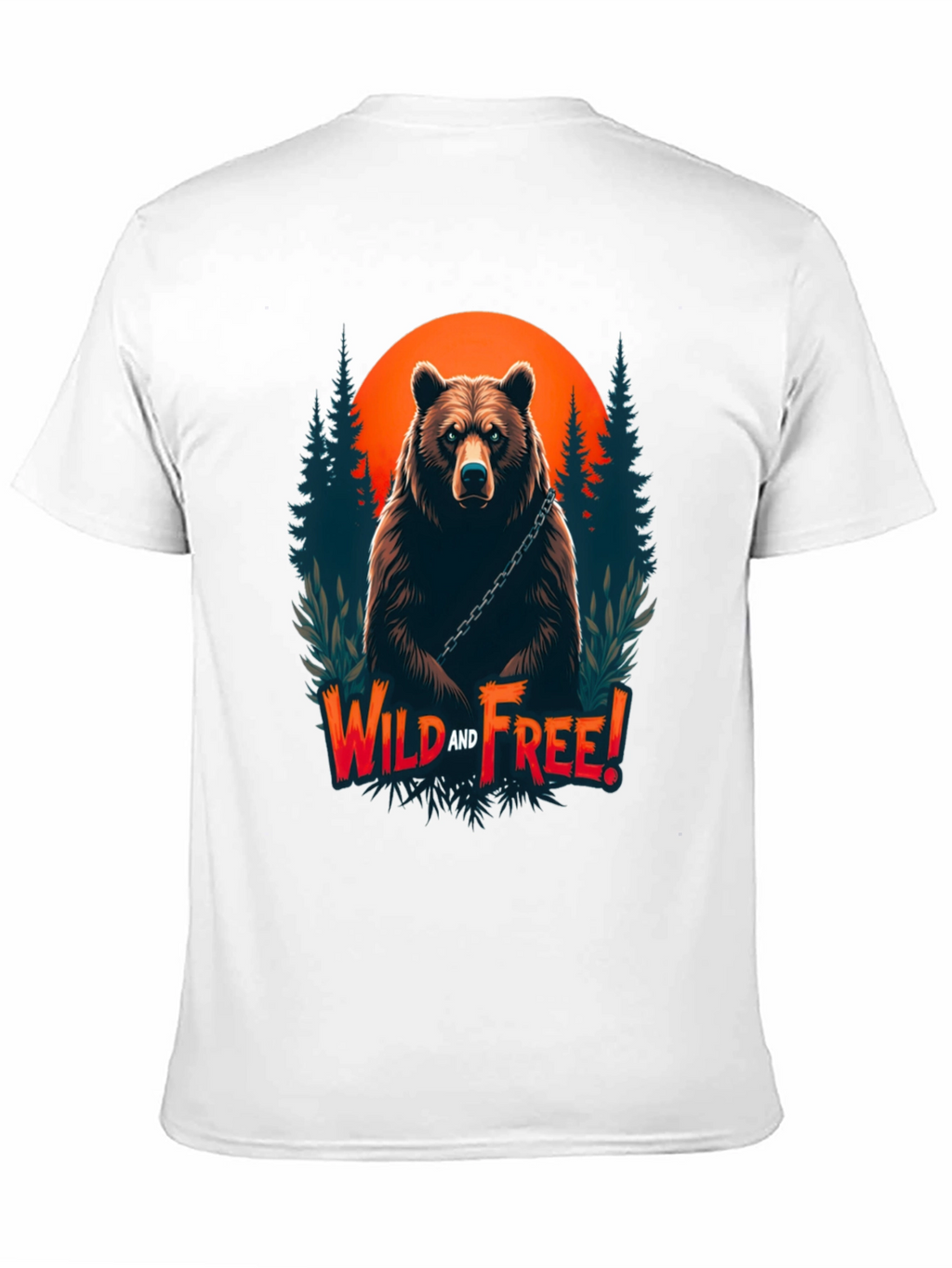 Wild & Free Bear Graphic Tee - Black
