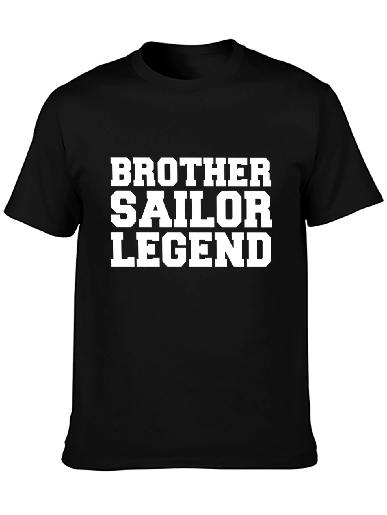 Brother Sailor Legend Black Graphic T-Shirt