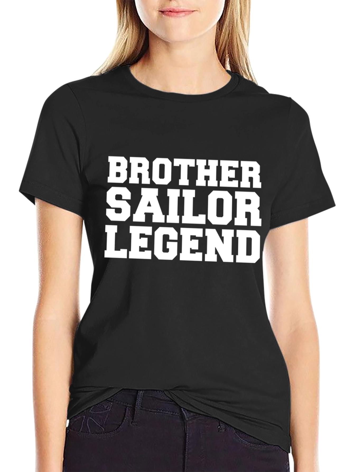Brother Sailor Legend Black Graphic T-Shirt