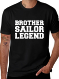 Brother Sailor Legend Black Graphic T-Shirt