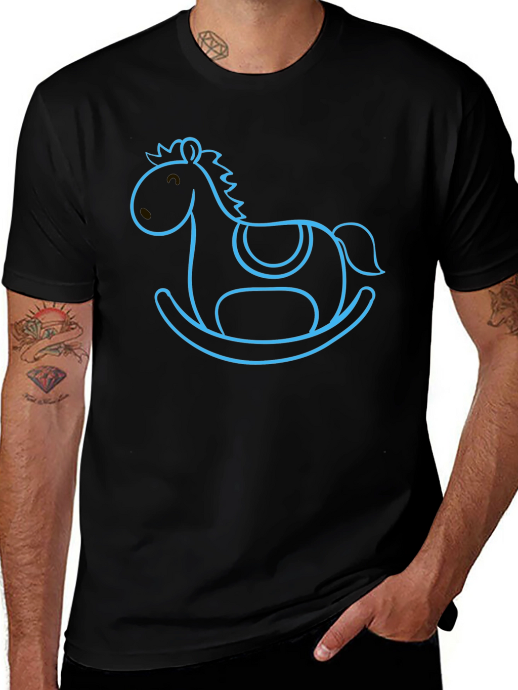 Rocking Horse Graphic Tee - Classic Comfort