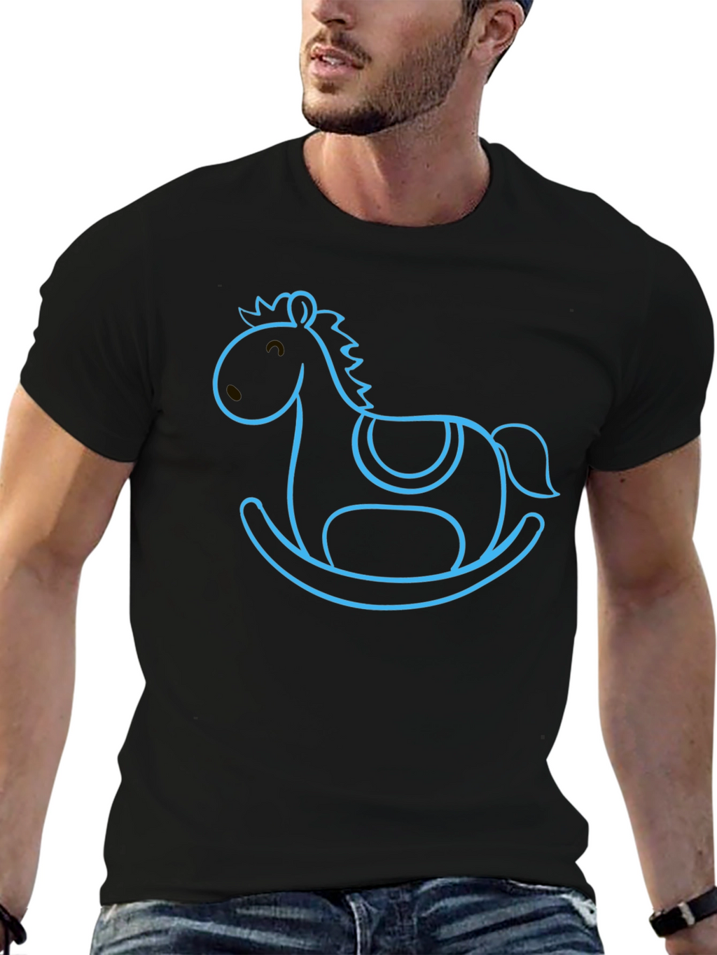Rocking Horse Graphic Tee - Classic Comfort