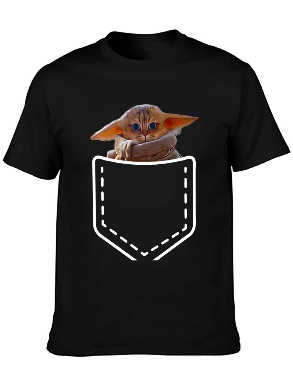 Grogu Pocket T-Shirt - The Child Cute Design