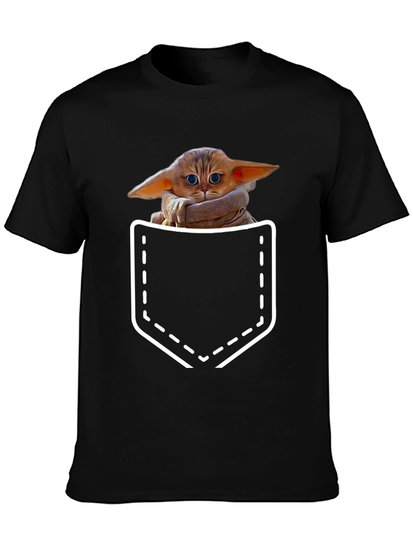 Grogu Pocket T-Shirt - The Child Cute Design