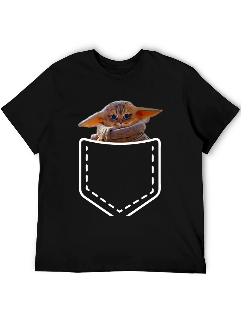 Grogu Pocket T-Shirt - The Child Cute Design