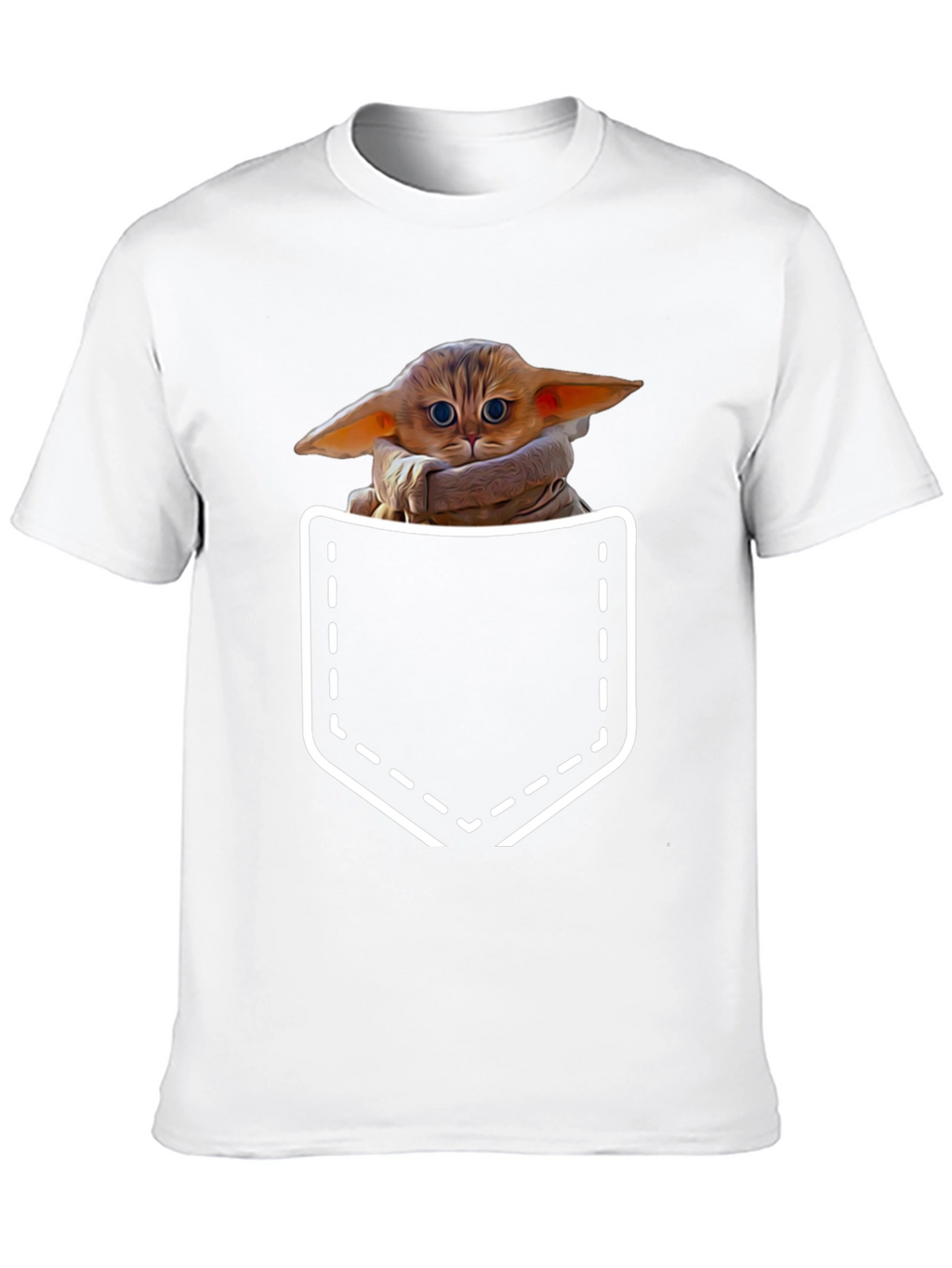 Grogu Pocket T-Shirt - The Child Cute Design