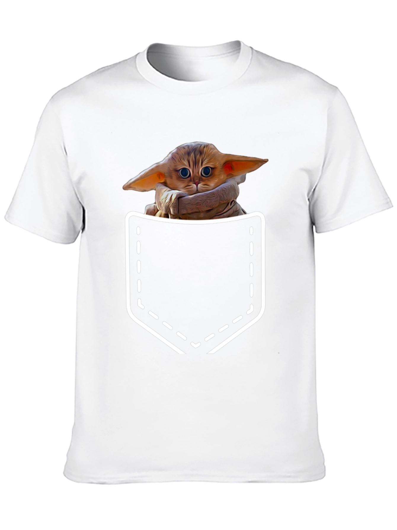 Grogu Pocket T-Shirt - The Child Cute Design