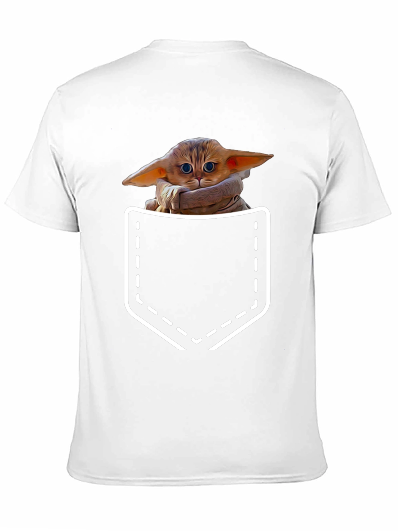 Grogu Pocket T-Shirt - The Child Cute Design